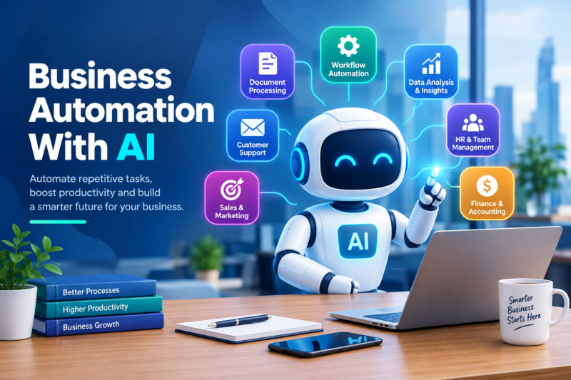 Business Automation With AI for smarter business operations