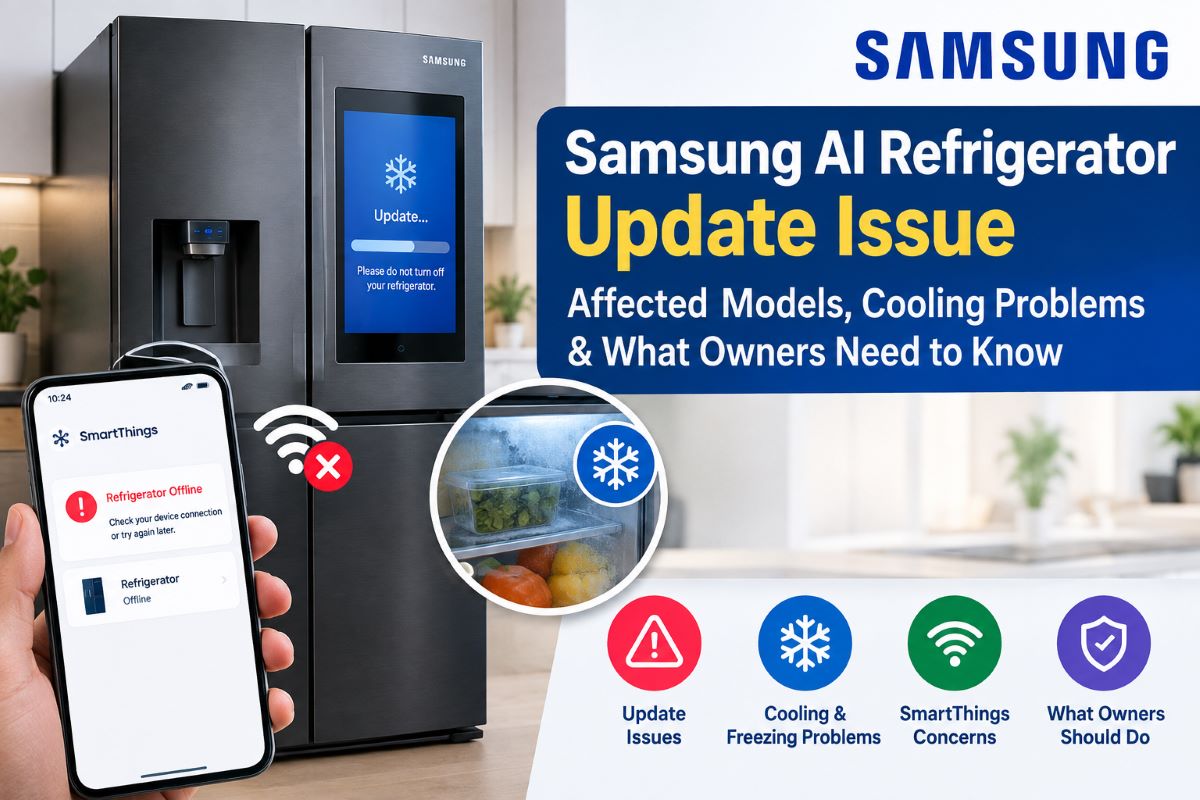 Samsung AI Refrigerator Update Issue