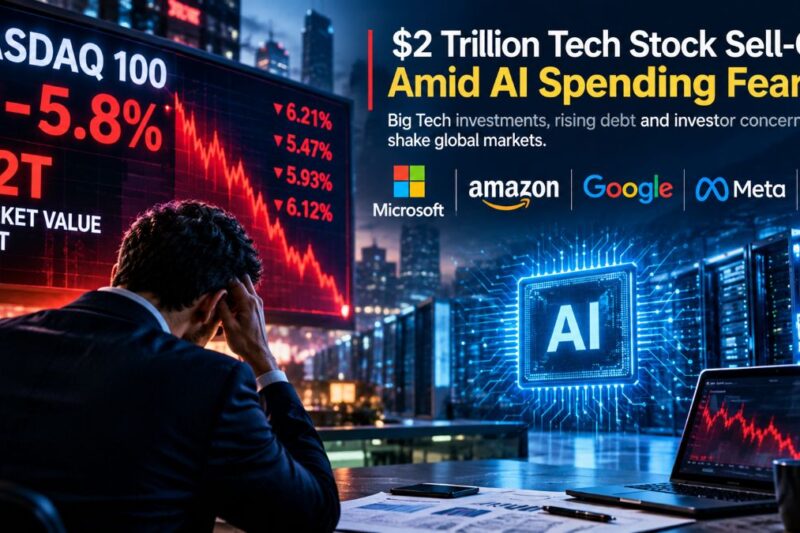 Big Tech AI Spending Sparks Stock Selloff as Amazon and Intel Face Investor Pressure