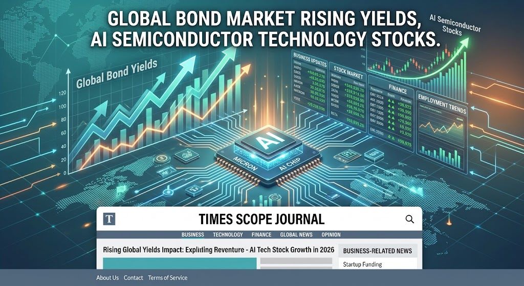 Global bond yields rise as Micron AI chip demand boosts technology stocks