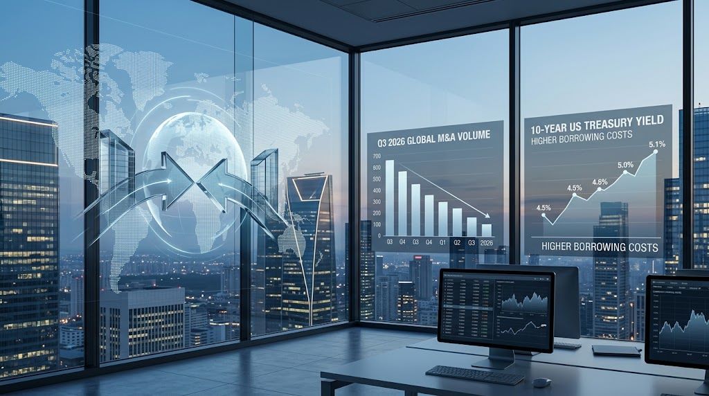 Global M&A activity slows in Q3 2026 amid higher borrowing costs