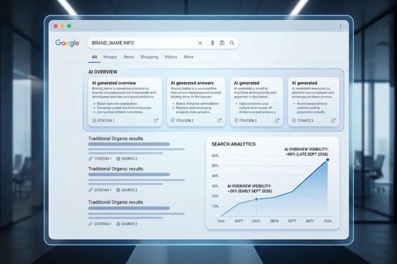 Google AI Overviews surge on branded search queries