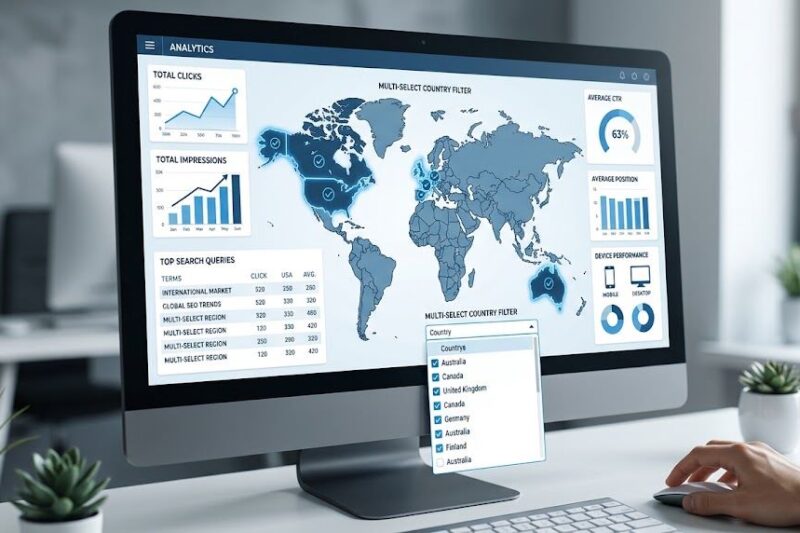 Google Search Console multi-country filter in Performance reports