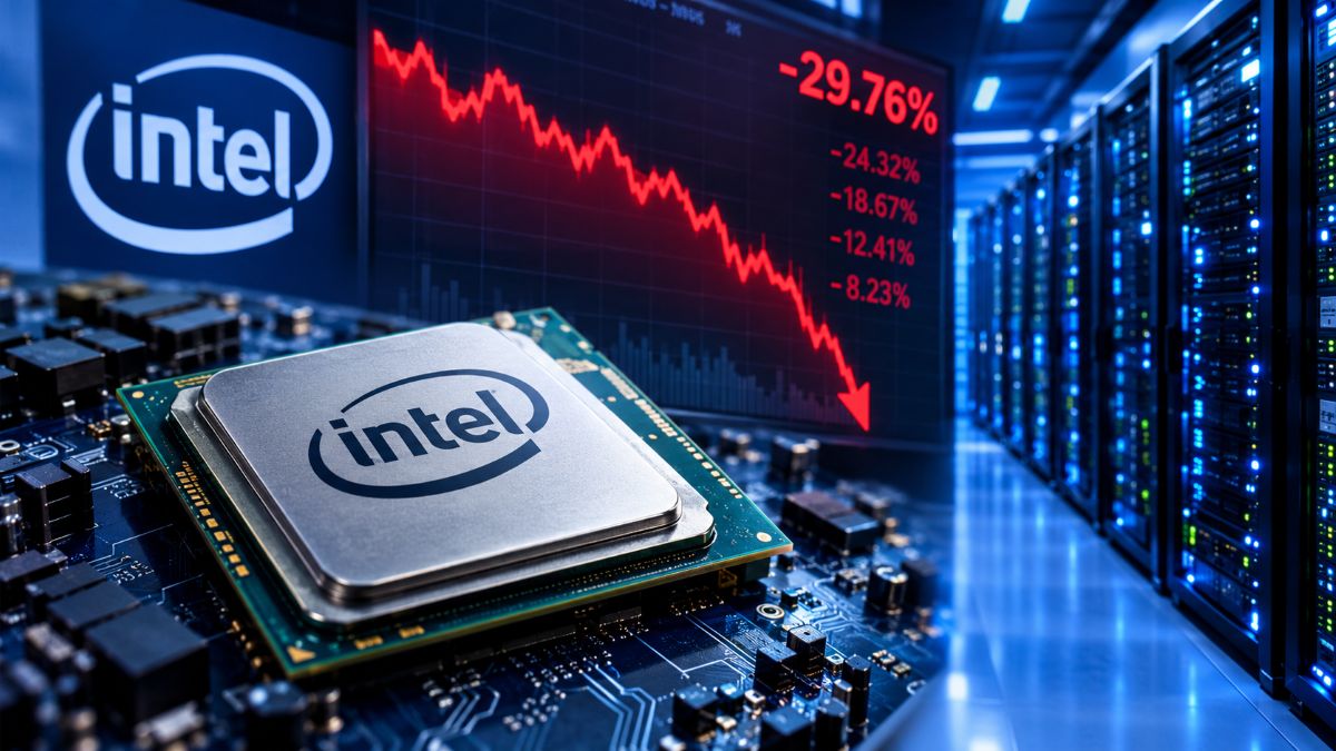 Intel Stock Plunges Nearly 30% as Weak Outlook and AI Chip Shortages Rattle Investors