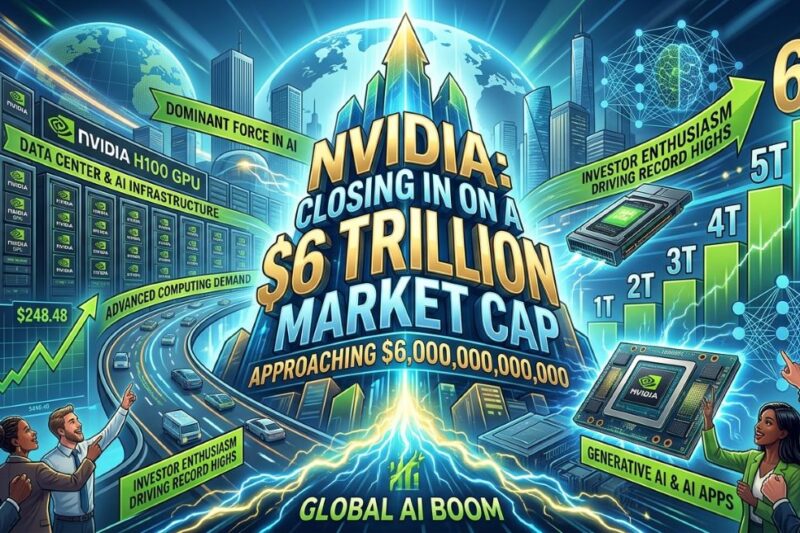 Nvidia Nears $6 Trillion Market Cap as AI Boom Drives Stock to Record Highs