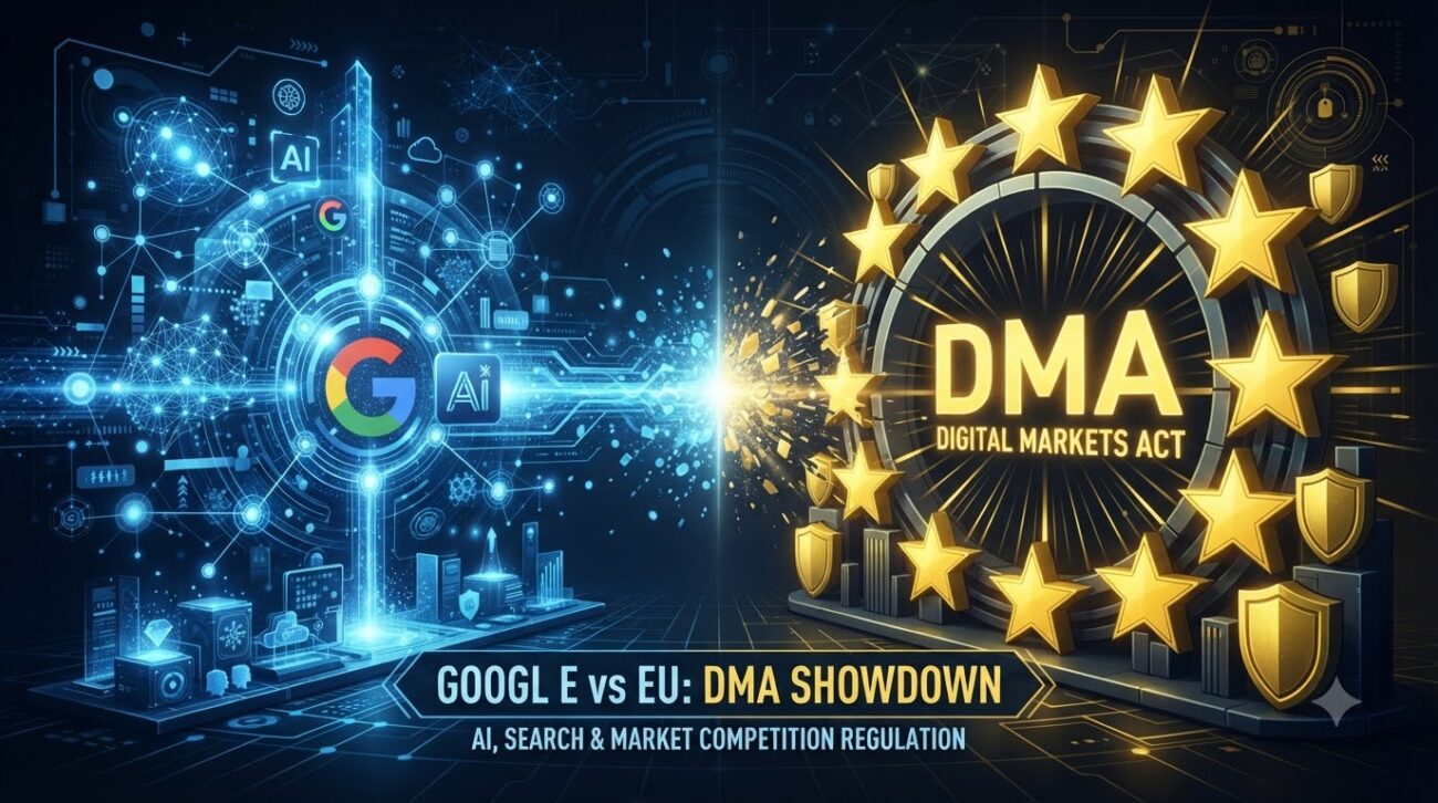 Google and EU DMA Digital Markets Act showdown over AI search and competition regulation