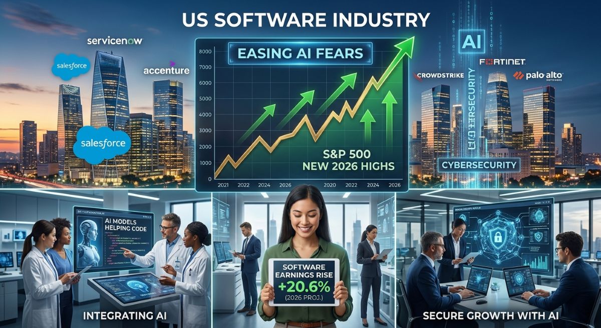 US Software Stocks Hit Fresh 2026 Highs as AI Fears Ease